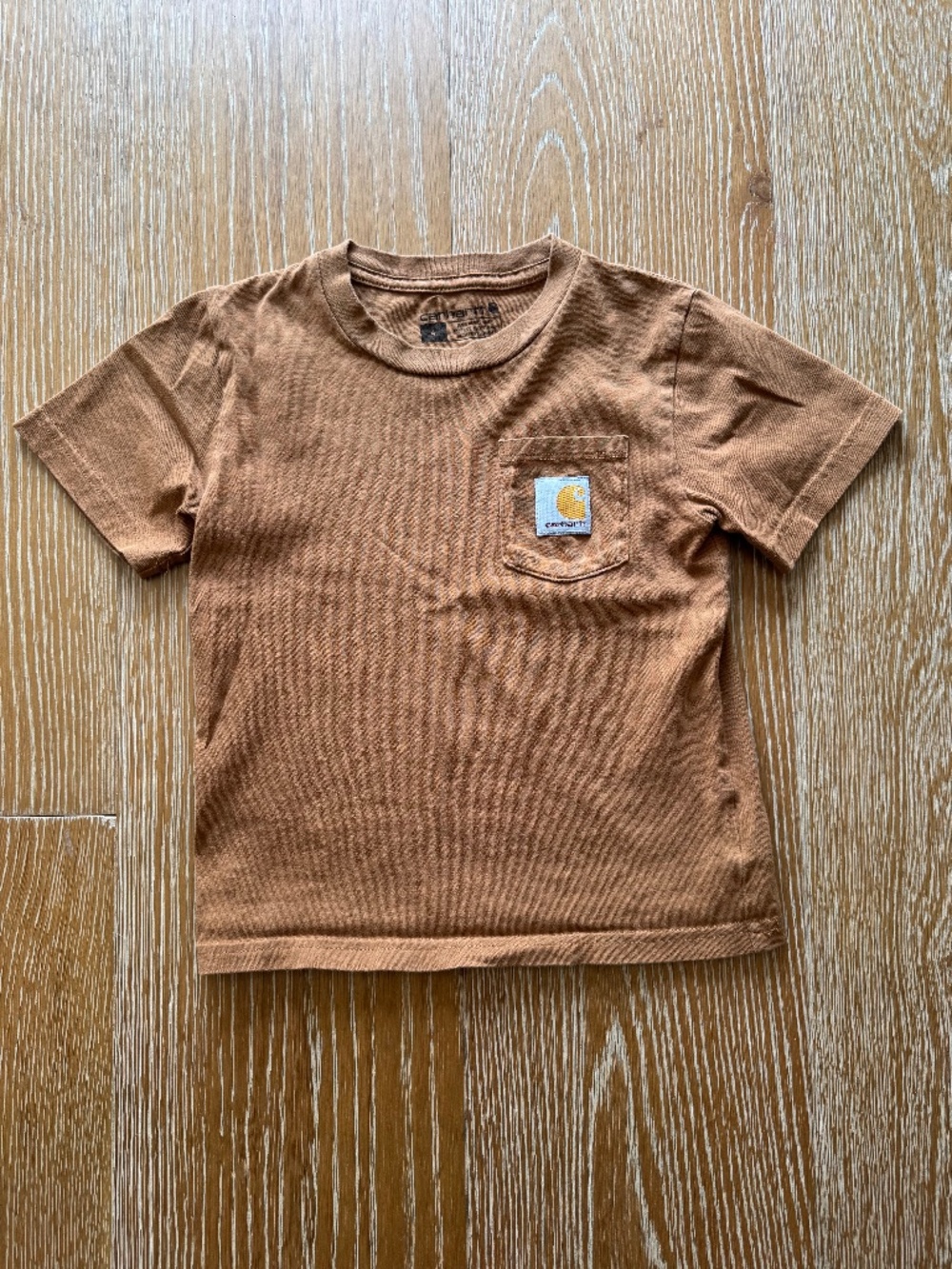 Carhartt - Toddler Boy Pocketed T-shirt - Size 4 - Color Camel/Brown